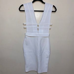 White Bandage Midi Dress